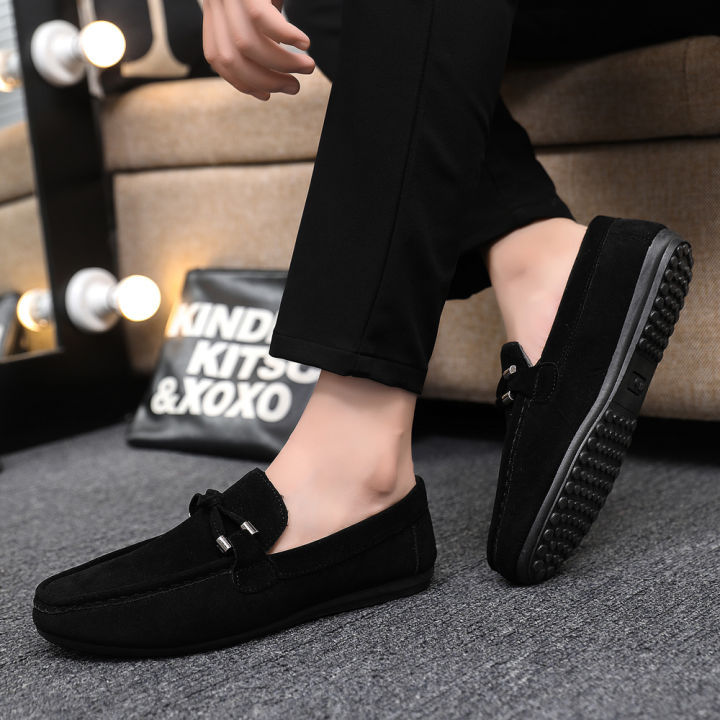 2026%20Summer%20Casual%20Fashion%20Driving%20Loafers%20Suede%20Leather%20Minimalist%20Slip-Ons%20Comfortable%20Trendy%20Work%20Shoes%20Black%20&%20Khaki%20Two-Ton%20-%20Image%205