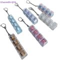 NEW 1/2/3/4/9 Key Keyboard  Toys Crystal Keycap Keychain Stress Relief Fingertip Gadget Decompression Toys Clicker  Toy. 
