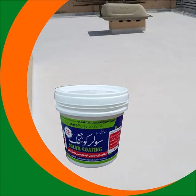 solar coating paint for roof prevent heat to absorb and keep the enviroment cool
