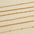 Multi-piece Set Bohemian Vacation & Simple Style Stackable Vegan Chain for Women Summer Anklet Plated 18K gold Silver hypoallerg.