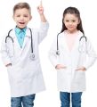 Kids White Apron For School Or Lab /Baby White Doctor Apron/kindergarten School Students Apron For Age 4 year to 18 years.