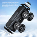Rockmia EBS-045 Portable Wireless Music Speaker Bluetooth 5.0 RGB LED Lights Microphone TF Card Shoulder Strips. 
