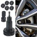 Automobile wheel hub axle head brake disc grinding head rust removal maintenance tool Stud Removal Tool Rust Remover Cleaner Kit.
