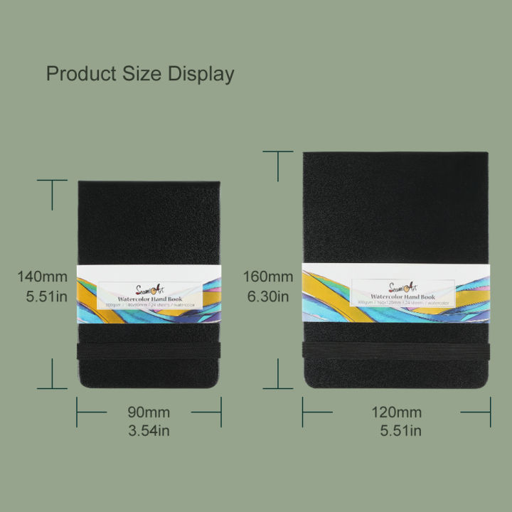 SeamiArt%20A4/A5%20Drawing%20Notebook%20Sketchbook%20Handbook%20300gsm%20paper%2024sheets%20for%20Watercolor%20Acrylic%20Marker%20Pen%20Oil%20Paint%20Gouache%20-%20Image%206