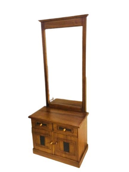 teak wood mirror table