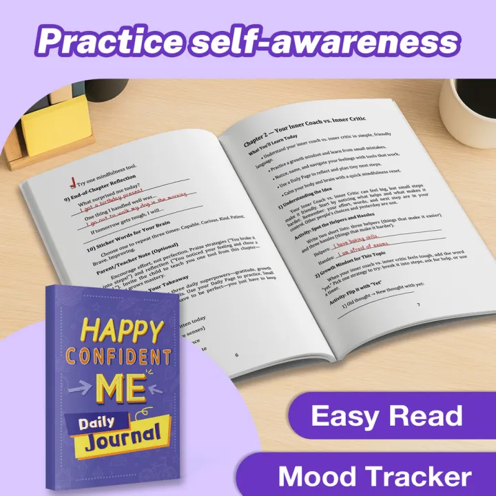 Happy%20Confident%20Me%20%E2%80%94%20Daily%20Journal%20for%20Kids:%20Mood%20Tracker,%20Confidence%20Builders%20&Emotional%20Learning%20Workbook%20%7CMindfulness%20Prompts%20-%20Image%204
