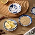 4pcs Ceramic Sauce Dishes Sushi Plate Tableware Japanese Style Dessert Creative Cute Cartoon Lucky Cat Pattern Spice Plate.