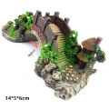 Fish Tank Artificial Bridge Resin Landscape Decoration Bridge Aquarium Equipment Accessories Ornament Cave Aquatic Pet Fish. 