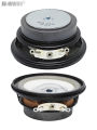 2pcs 4R 3W Loudspeaker 50MM Mini Coke Cans Speaker 36MM External Magnetic Bright Hat White Foam Edge. 