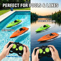 Remote Control Boat For Kids Waterproof Remote Control Toys Fast Remote Control Boat Lightweight Water Racer RC Boats Pool Toys.