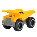 Large Size Dump Truck Three Year Old Boy Loading Soil Engineering Car Toy Excavator. 
