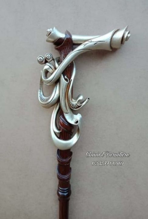 wooden walk stick Ali Haq customise