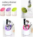 Expandable Plastic Multifunctional Multiple Compartment Spoon Cutlery Holder Kitchen Drain and Knife Organizer Shelf . 