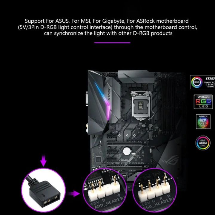 COOLCIRC%20ARGB%20Connector%201%20To%2010%20Port%20Splitter%20Hub%205V%203Pin%20ARGB%20Case%20Fan%20Hub%20with%20Adhesive%20Base%20SATA%20Power%20for%20LED%20Fans%20Lights%20-%20Image%202