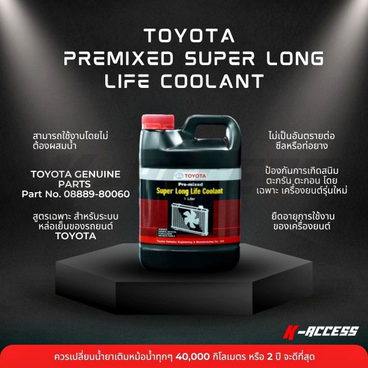 Car radiator refill (1L) Toyota special formula: ready to use (without ...