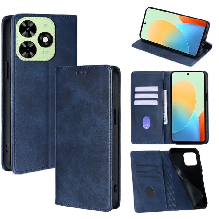 Business%20Magnetic%20Phone%20Case%20for%20Tecno%20Spark%2020%2010%20Pro%2020C%2010C%208C%20Spark%20GO%202024%20Pop%208%20Pro%20Leather%20Wallet%20Case%20Flip%20Cover%20-%20Image%202