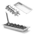 Stainless Steel Ice Cube Tray Stainless Steel Ice Cube Maker Freezer Square Ice Cube Mold tool Making for Milk and Drink Cooling.