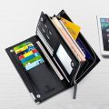 Men's Long Wallet Multi-card Slot Card Holder Business Wallet with Zipper Multi Functional PU Leather Coin Purse Man Gift. 
