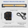 9-80V Led Work Light Vehicle Warning LED Strobe Light Bar Traffic Emergency Flashing Dual Color COB Light Bars For 4x4 Trucks. 