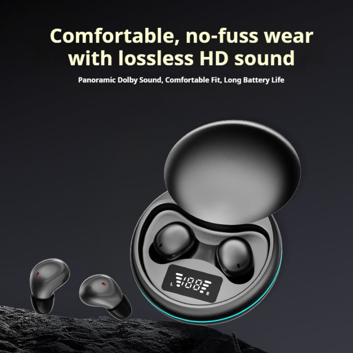 Y20 Wireless Sleep Earbuds Bluetooth 5.4 In Ear Small Sleeping Sport Headphones TWS Mini Invisible HIFI Stereo Headset