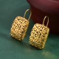 Sterling Silver Filigree Earrings Intricate Cut Out Design Hypoallergenic Durable Gift for Mother Anniversary Birthday.