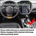 Fast Wireless Charging Pad Non-Slip Mat Storage Lightweight Phone Wireless Charger Mat for Subaru CrossTrek GU 3th 2024 2025.