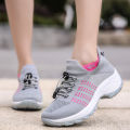 Women's Walking Shoes Fashion Sock Sneakers Breathe Comfortable Nursing Shoes Casual Platform Loafers Non-Slip. 