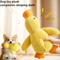 Pet Plush Toy Dog Calming Duck Companion Sleeping Duck Toys Chew Toy Durable Squeaky for Puppy Pet Teeth Cleaning Chew Pet Toy.