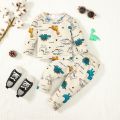 6 Months to 3 Years Baby Boy Spring&Autumn Clothing Set Cute Dinosaur Print Long Sleeved Top+Pants Toddler Boy Casual Clothing. 