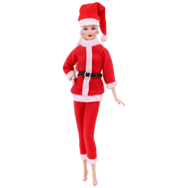 30Cm%20Doll%20Clothes%20Red%20Plush%20Overcoat%20Outfit%20Princess%20Dress%20Fashionable%20Suit%20For%20%2011.8inch%20Doll%20Christmas%20Surprise%20-%20Image%207