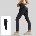 2026 Women Side Ruched Drawstring 2 in 1 Yoga Leggings High Rise Butt Lifting Slim Fit Squat Proof Workout Running Yoga Pants.