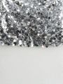 Willshela Women Fashion With Sequined Solid Side Zipper Mini Skirt Vintage High Waist Female Chic Lady Skirts. 
