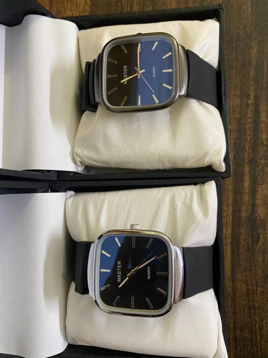 Square Dial New Style Watch for Men,Slim  Steel Built Design in Fashion