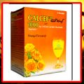 Calcee 1000mg Sachets Orange Flavor Enriched Calcium lactate Gluconate. 