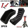 Universal Car Slotted Lift Jack Stand Rubber Pad Floor Adapter Frame Rail Pinch Lifting Repair Tools Safety Grip Pads 3Ton 6Ton. 