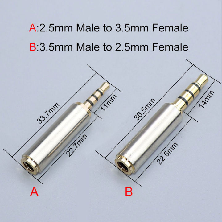 JCD%202PCS%20Aux%20Cable%20Converter%203.5mm%20to%202.5mm%20/%202.5mm%20to%203.5mm%20Audio%20Adapter%20Stereo%20Headphone%20Amplifier%20Microphone%20Jack%20-%20Image%203