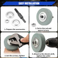 70-75mmGrinding Wheel Nylo Round Cloth Wheel Fiber Polishing Wheel Drill Connected to Rotating Abrasive Tool for Metal Grinding. 