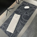 Large Mousepad Gamer Mouse Mat Table Rug Gaming Desk Pad Black And White HD Desk Mats Design Mouse Pad For Gift. 