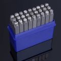 6mm English alphabet number punch 35 PCs metal stamping kit number punch. 