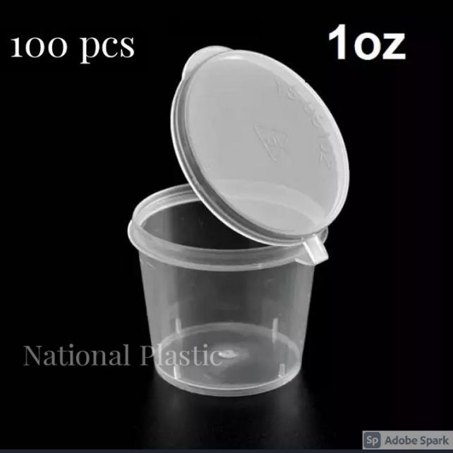 Pack%20of%20100%20Clear%20Plastic%20Disposable%20Sauce%20Cups%20with%20Lids%2027ml%20-%20Image%203