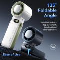 Portable Handheld Turbo Fan 199Gear Strong Wind Speed LED Digital Display 135°Foldable Outdoor 3-in-1 Handheld Fan 8000mAh F5PRO.