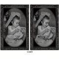Halloween Scary Wall Decor 3D Changing Face Moving Picture Frames Portrait Gothic Horror Poster Mansion Decoration Party Supply. 