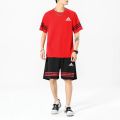 Whole set!!! breathable fabric for men Sports and Leisure short sleeve T-shirt shorts suit. 