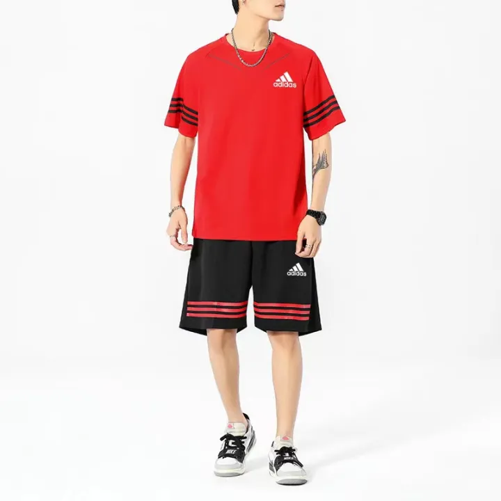 Whole%20set!!!%20breathable%20fabric%20for%20men%20Sports%20and%20Leisure%20short%20sleeve%20T-shirt%20shorts%20suit%20-%20Image%209