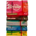 Smile Chewing Gum-(Pack of 5 different flavours | Imported Bubble Gum | Cinnamon, Lemon, Peppermint, Strawberry, Eucalyptus). 