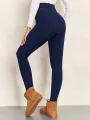Pockets Thick Winter Warm Leggings Women High Waist Mallas Casual Velvet Warm Leggings Prevent Cold Super Warm Pants. 