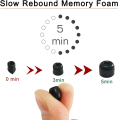 Memory Foam Earbud Tips 3 Pairs for  WF-1000XM5 XM4, Soft Replacement Ear Gels with Carry Case and Cleaning Pen Accessories. 