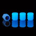 4Pcs Core Gas Nozzle Cover Car Valve Cap For Car Tyre Nozzles Decoration Motorcycle Tire Bike Wheel Dustproof Glowing Valves. 