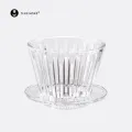 TIMEMORE B75 Basket Coffee Dripper Crystal Eye Pour Over Coffee Filter PCTG 1-2Cups Coffee Maker Flat Bottom Increase Uniformity. 
