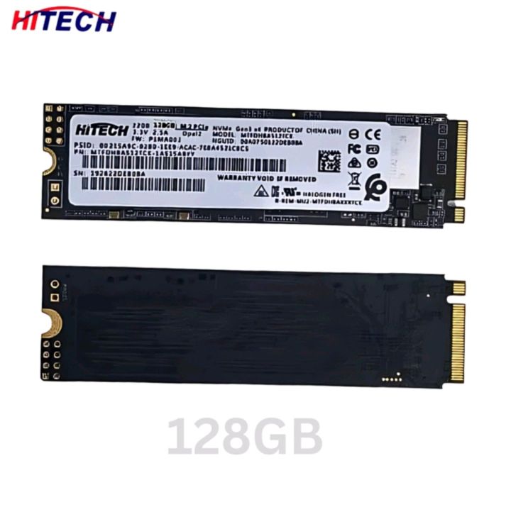 HITECH SSD PCle NVMe Solid State Drive 128GB

256GB 512GB